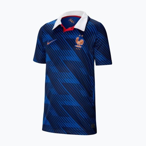 Children's football shirt Nike FFF 2026 Stadium Home game royal/metallic copper