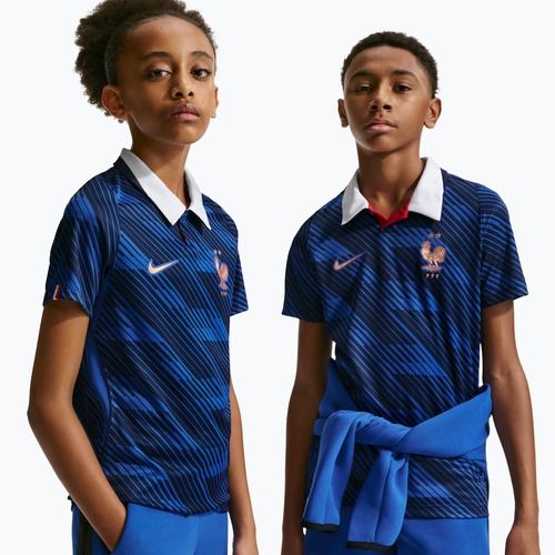 Children's football shirt Nike FFF 2026 Stadium Home game royal/metallic copper