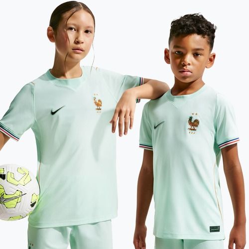 Children's football shirt Nike FFF 2026 Stadium Away igloo/monarch/monarch