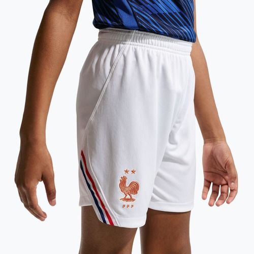 Children's football shorts Nike FFF 2026 Stadium Home white/metallic copper