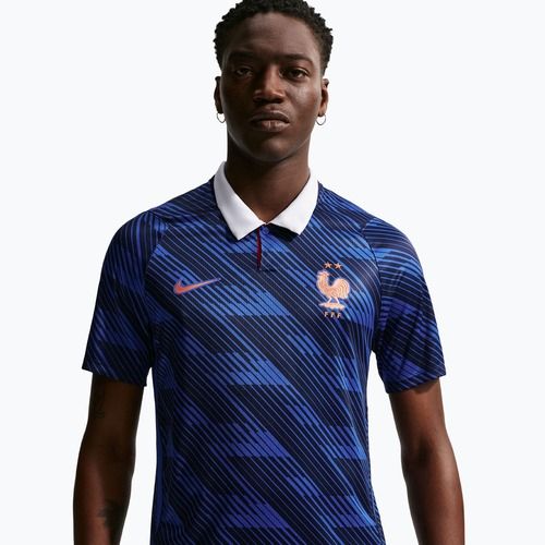 Men's football shirt Nike FFF 2026 Stadium Home game royal/metallic copper