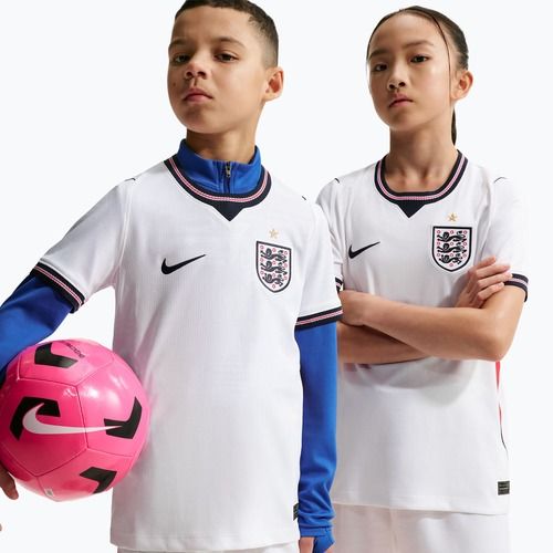 Children's football shirt Nike England 2026 Stadium Home white/speed red/obsidian/obsidian