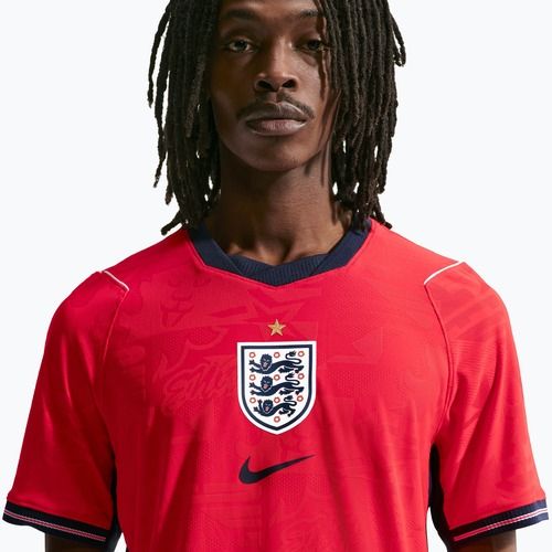 Men's football shirt Nike England 2026 Match Away speed red/obsidian/white/obsidian