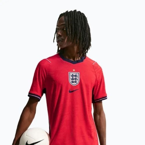 Men's football shirt Nike England 2026 Match Away speed red/obsidian/white/obsidian