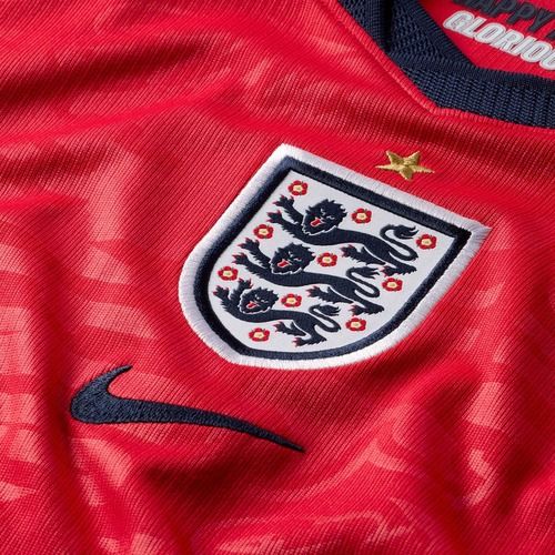 Children's football shirt Nike England 2026 Stadium Away speed red/obsidian/white/obsidian