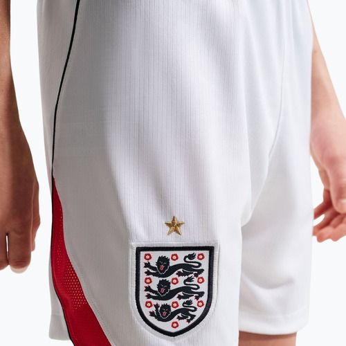 Children's football shorts Nike England 2026 Stadium Home white/speed red/obsidian/obsidian