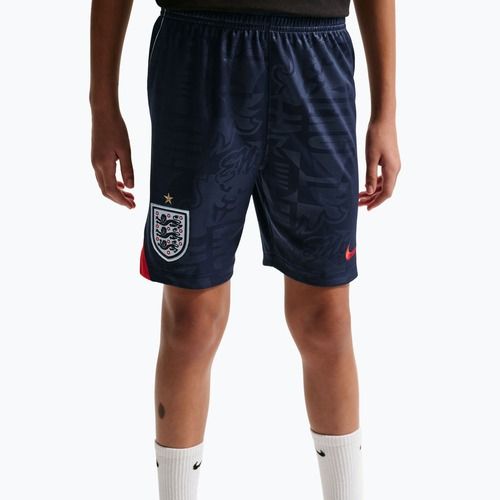 Children's football shorts Nike England 2026 Stadium Away obsidian/speed red/white/speed red