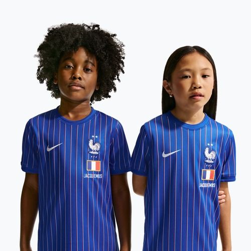 Children's football shirt Nike France Pre-Match game royal/university red/white