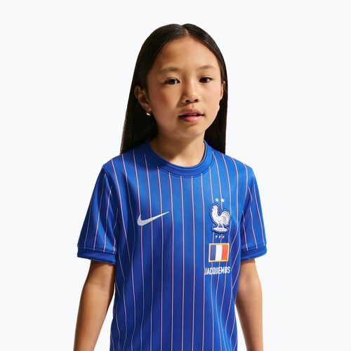 Children's football shirt Nike France Pre-Match game royal/university red/white