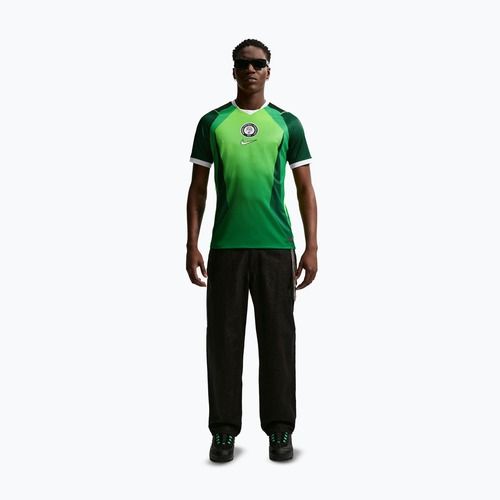 Men's football shirt Nike Nigeria 2026 Stadium Home pine green/electric green/white