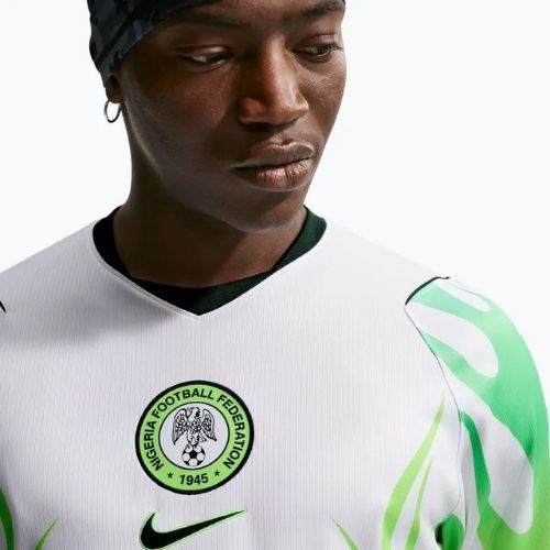 Men's football shirt Nike Nigeria 2026 Stadium Away white/green glow/black
