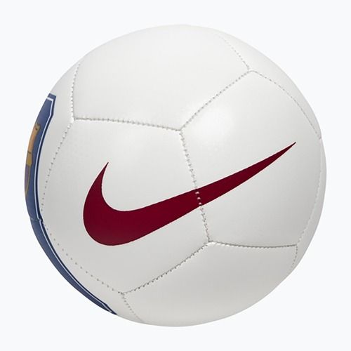 Mini football ball Nike Skills FC Barcelona white/cardinal red size 1