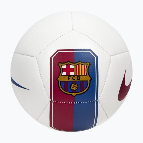 Mini football ball Nike Skills FC Barcelona white/cardinal red size 1