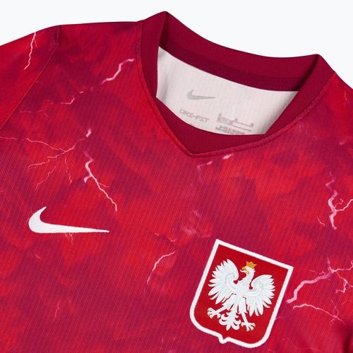 Children's football shirt Nike Dri-Fit Poland Stadium Away 2026 noble red/sport red
