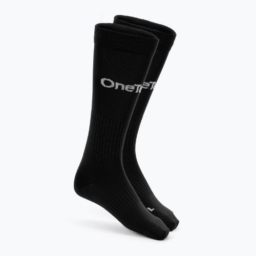 Football socks OneTeam Precision football socks set 2-pack black