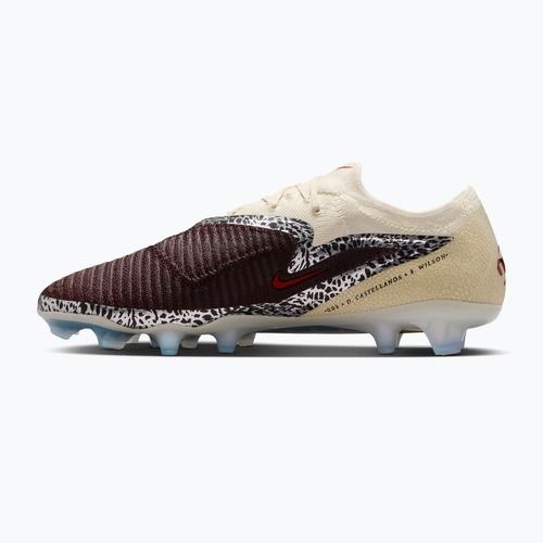 Men's football boots Nike United Phantom 6 Low Elite FG burgundy crush/fossil/university red