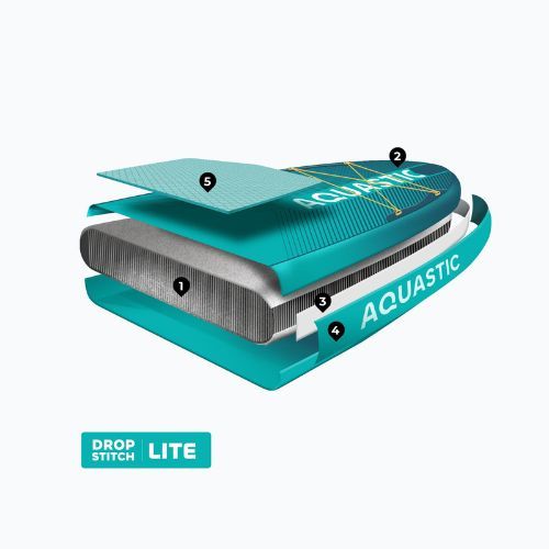 Inflatable board set SUP AQUASTIC Perth 10'8" allround green
