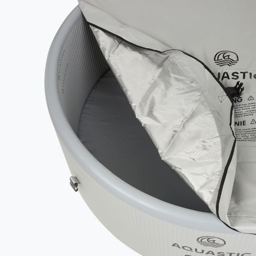 AQUASTIC ONSEN inflatable pool drop stitch 700 l 150 cm grey