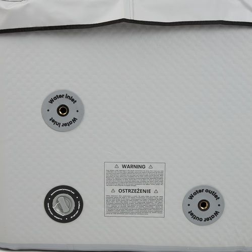 Inflatable pool AQUASTIC ONSEN drop stitch 1400 l 186 cm grey