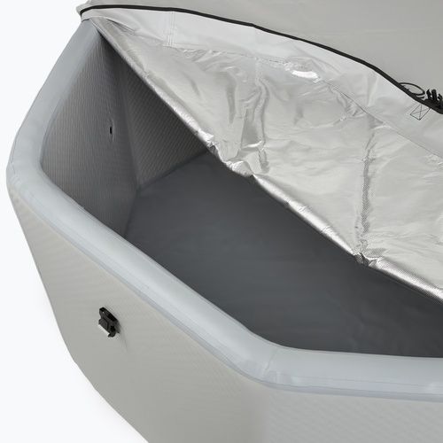 Inflatable pool AQUASTIC ONSEN drop stitch 1400 l 186 cm grey