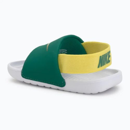 Children's slides Nike Kawa malachite/sonic yellow