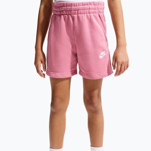 Nike Sportswear Club Fleece children's shorts peony/peony/white
