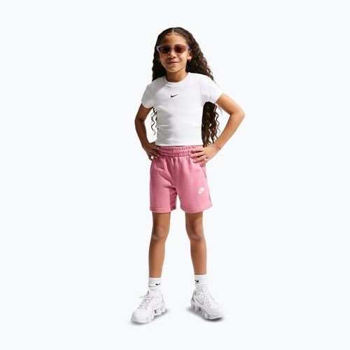 Nike Sportswear Club Fleece children's shorts peony/peony/white