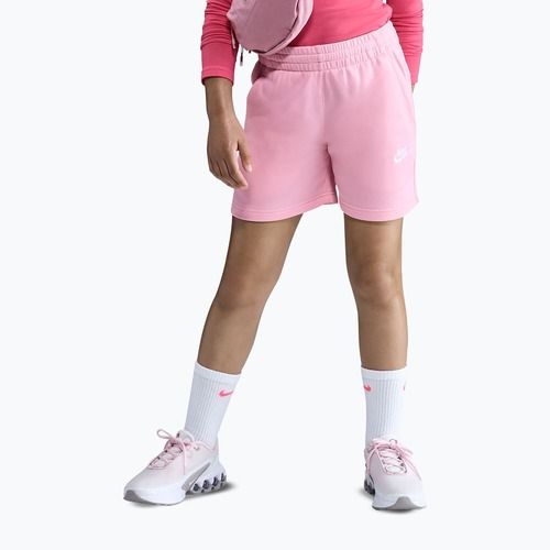 Nike Sportswear Club Fleece children's shorts med soft pink/med soft pink/white
