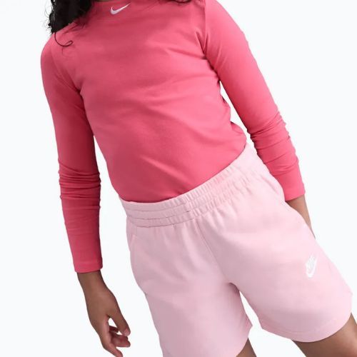Nike Sportswear Club Fleece children's shorts med soft pink/med soft pink/white
