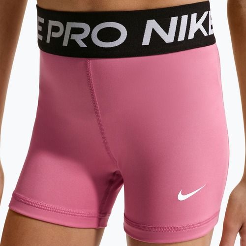 Nike Pro children's shorts peony/white