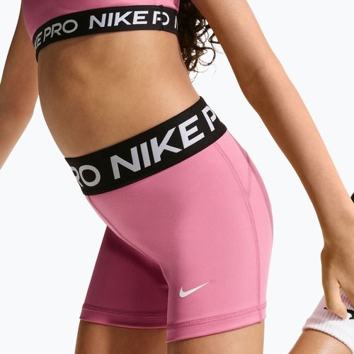 Nike Pro children's shorts peony/white