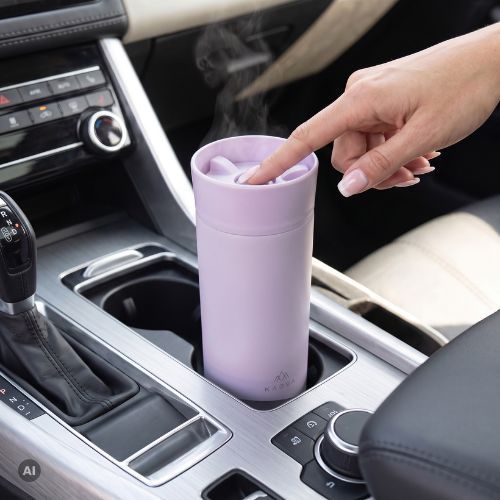 Thermal mug Kadva 360 ClickDrink Pink