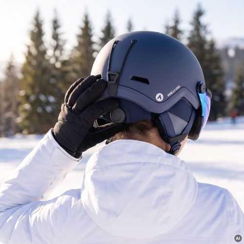 ATTABO Avens 2.0 Visor ski helmet blue