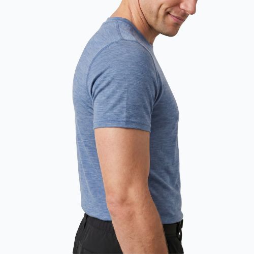 Men's thermal T-shirt WOOLCANO Merino 100% TEE0546 blue