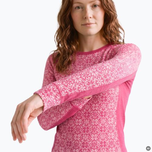 Women's thermal underwear set Woolcano SET1109 Pink