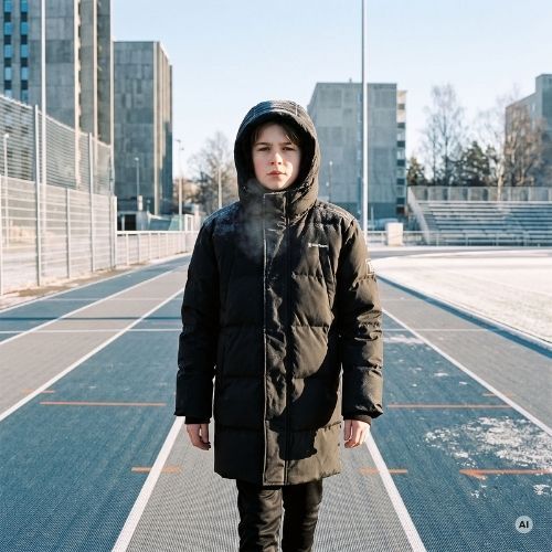 Children's winter jacket OneTeam TacticalPro Czarny