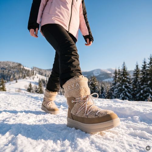 Women's snow boots KADVA RYA HG WP WMNS Brown