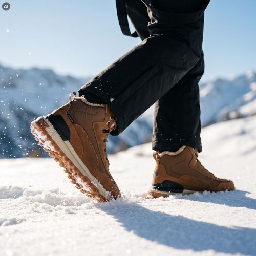 Men's snow boots KADVA TANRIS MID WP Brown