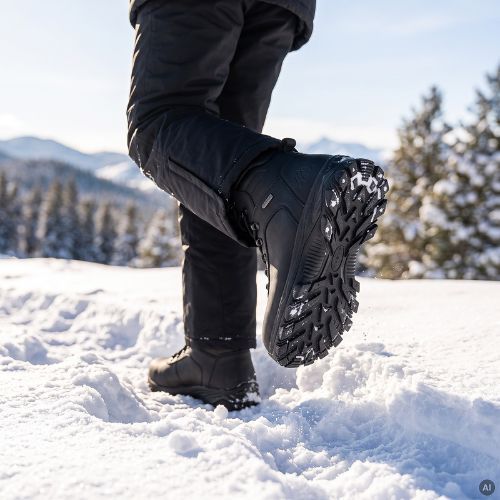 Men's snow boots KADVA MAXPRO MID WP Czarny