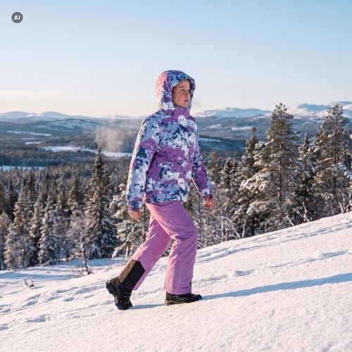 Children's ski set KADVA Skiki KDG WP 5K/3K marled