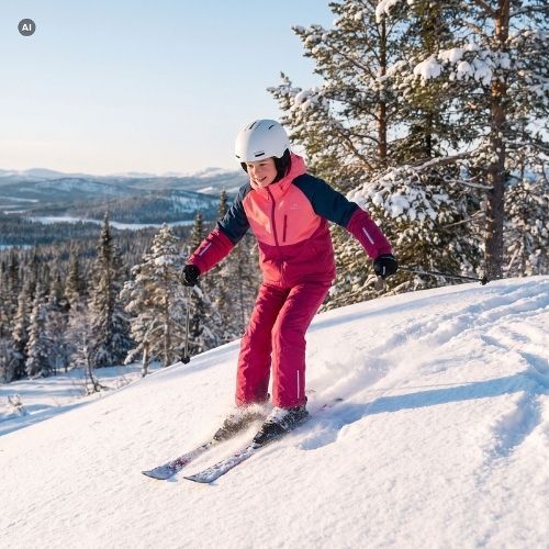 Children's ski set KADVA Blizzy JR pink