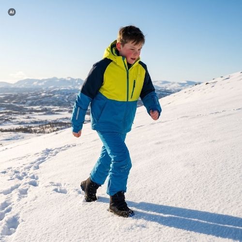 Children's ski set KADVA Blizzy JR navy blue
