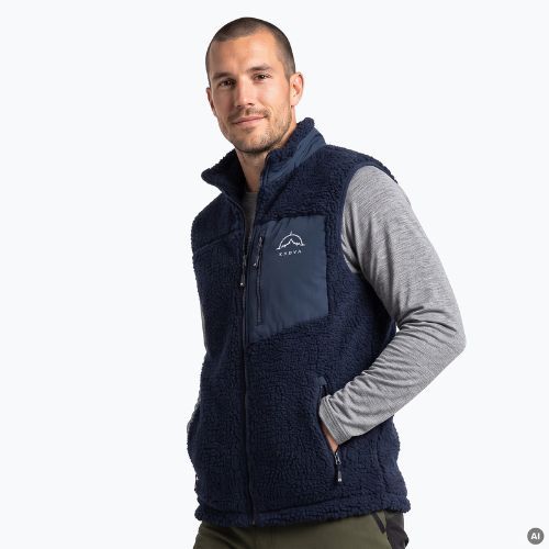 Men's sleeveless jacket KADVA RODVIK VEST navy blue