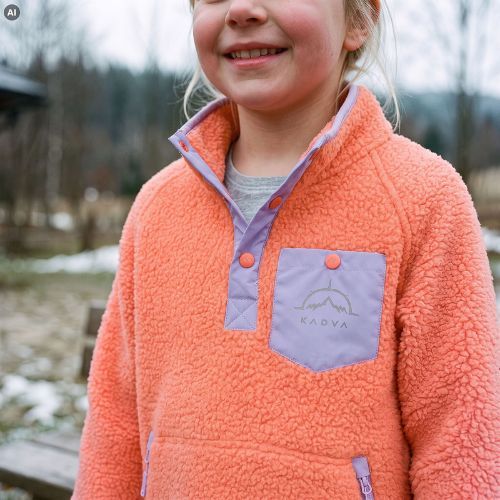 Children's fleece sweatshirt KADVA RODIA KDG orange