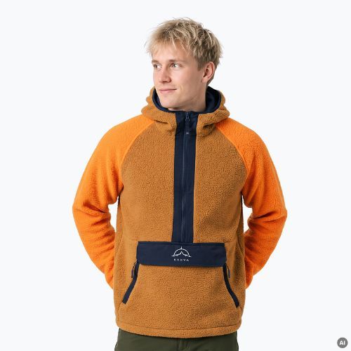 Men's KADVA RODIA fleece sweatshirt brown