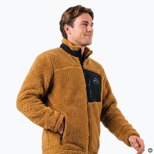 Men's KADVA Rodvik fleece sweatshirt brown