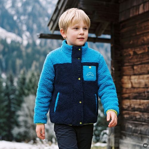 Children's fleece sweatshirt KADVA RODVIK KDB blue