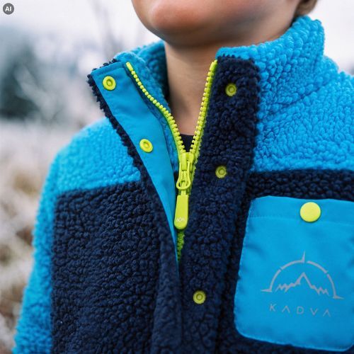 Children's fleece sweatshirt KADVA RODVIK KDB blue