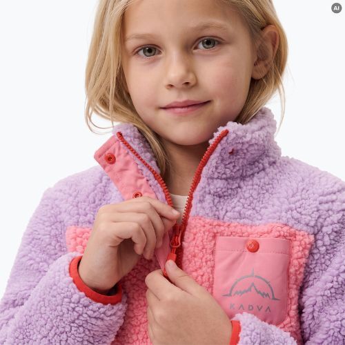 Children's fleece sweatshirt KADVA RODVIK KDG pink