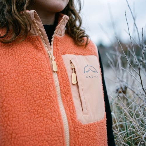 Children's sleeveless jacket KADVA RODVIK VEST orange
